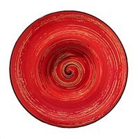 Тарілка глибока Wilmax Spiral Red 20 см WL - 669222 / A