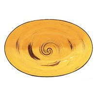Фото Блюдо Wilmax Spiral Yellow 25х16, 5х6 см WL - 669440 / A