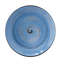 Фото Тарілка Wilmax Spiral Blue 25,5 см 350 мл WL - 669627 / A